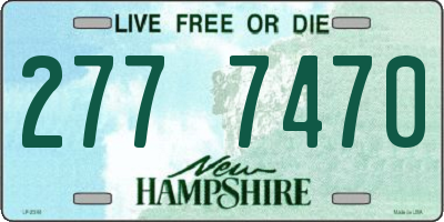 NH license plate 2777470