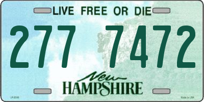 NH license plate 2777472