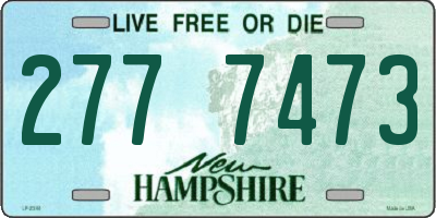 NH license plate 2777473
