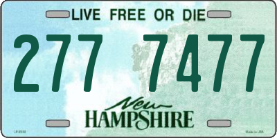 NH license plate 2777477