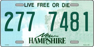NH license plate 2777481