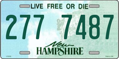 NH license plate 2777487