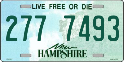 NH license plate 2777493