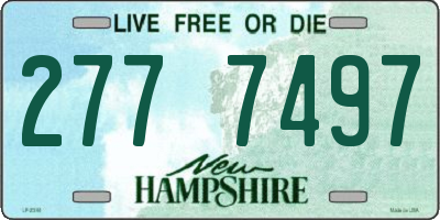NH license plate 2777497
