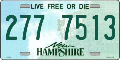 NH license plate 2777513