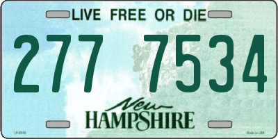NH license plate 2777534