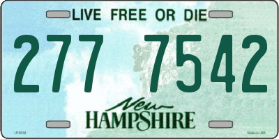 NH license plate 2777542