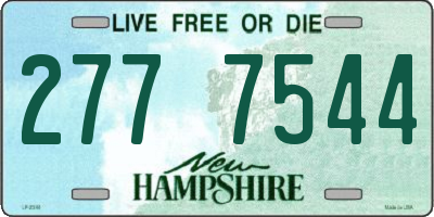 NH license plate 2777544
