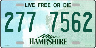 NH license plate 2777562
