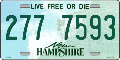 NH license plate 2777593