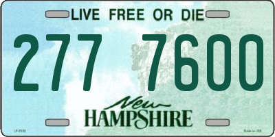 NH license plate 2777600