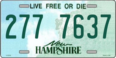NH license plate 2777637