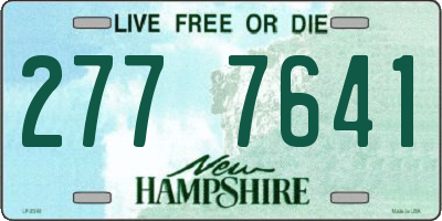 NH license plate 2777641