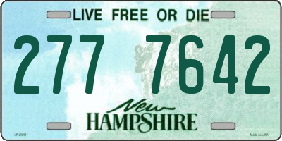 NH license plate 2777642