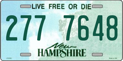 NH license plate 2777648