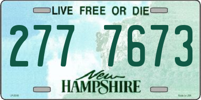 NH license plate 2777673