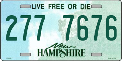 NH license plate 2777676