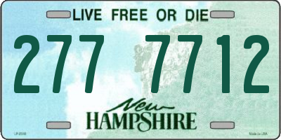 NH license plate 2777712