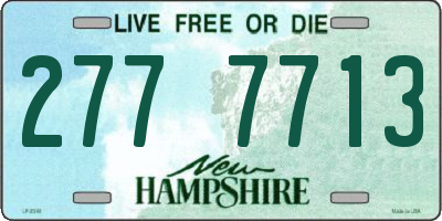 NH license plate 2777713