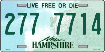 NH license plate 2777714