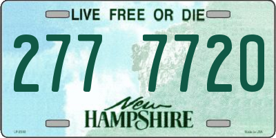 NH license plate 2777720