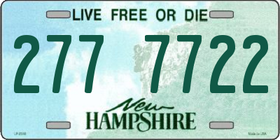 NH license plate 2777722
