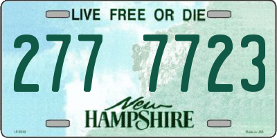 NH license plate 2777723
