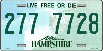 NH license plate 2777728