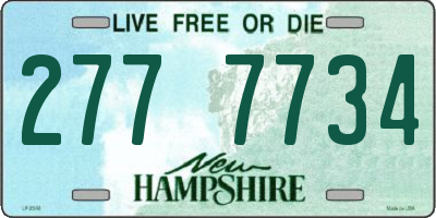 NH license plate 2777734