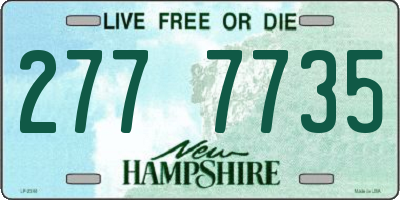 NH license plate 2777735