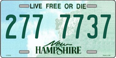 NH license plate 2777737