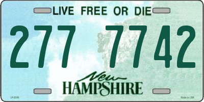 NH license plate 2777742