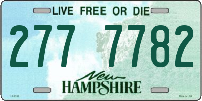 NH license plate 2777782