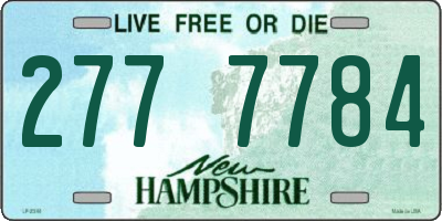 NH license plate 2777784