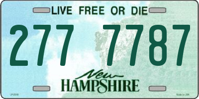 NH license plate 2777787