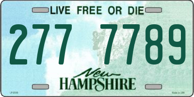 NH license plate 2777789