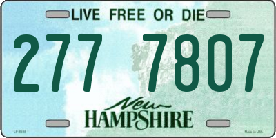 NH license plate 2777807