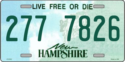 NH license plate 2777826