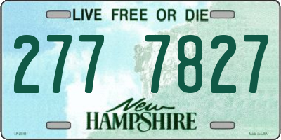 NH license plate 2777827