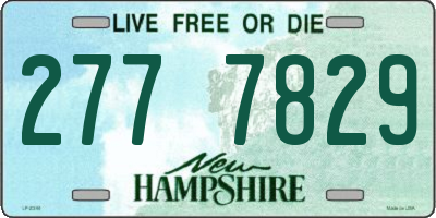 NH license plate 2777829