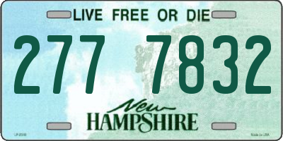 NH license plate 2777832
