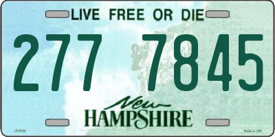 NH license plate 2777845