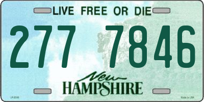 NH license plate 2777846