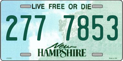 NH license plate 2777853