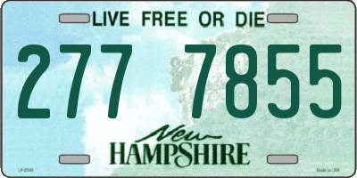 NH license plate 2777855