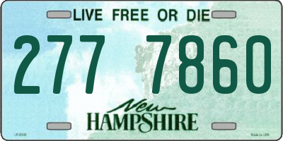 NH license plate 2777860