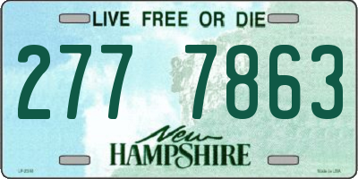 NH license plate 2777863