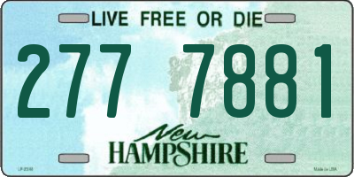 NH license plate 2777881