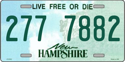 NH license plate 2777882