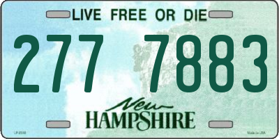 NH license plate 2777883